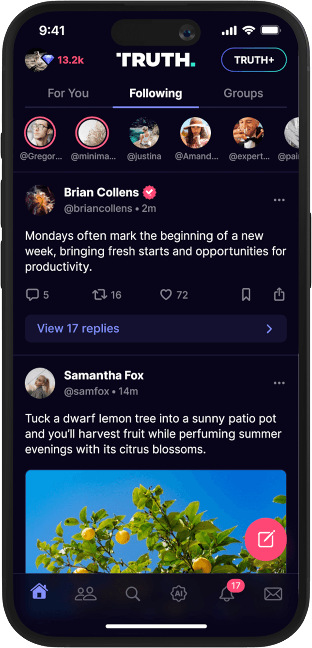 Truth Social mobile app