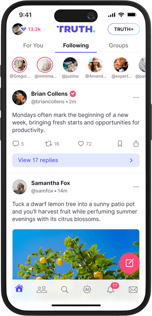 Truth Social mobile app